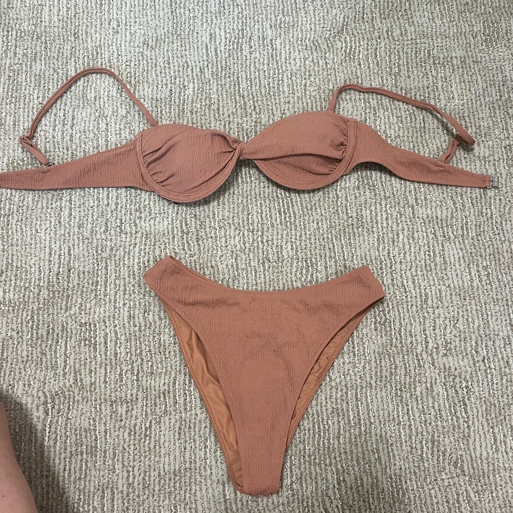 Elegant Brown Bikini Set